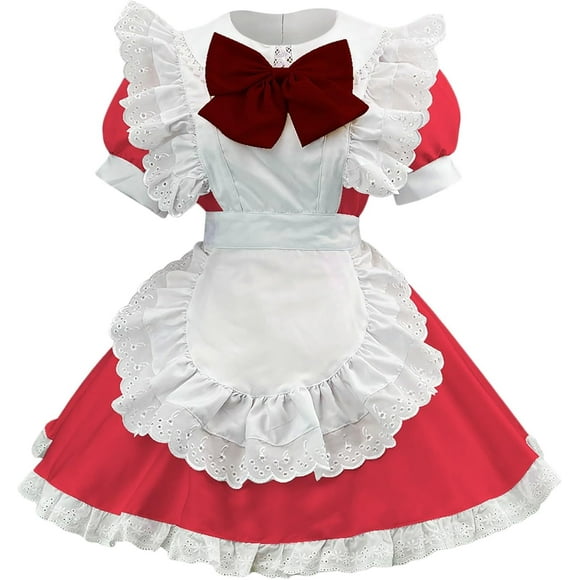 Yazoeia Medieval Wall Decor Tapestry Ladies Cute Costume Cosplay Lolita Halloween Beer Festival Gothic Baby (Watermelon Red, XL) CJC912-204225