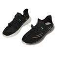 thumbnail image 1 of Zapatos deportivos casuales para hombre, de malla transpirable, de corte bajo, ligeros, con suela suave, para correr, para el tiempo libre, color negro 43, 1 of 15