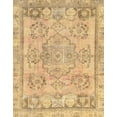 thumbnail image 1 of Ahgly Company Machine Washable Indoor Rectangle Abstract Chrome Gold Yellow Area Rugs, 3' x 5', 1 of 7