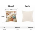 thumbnail image 5 of Jecuwe Fall Throw Pillow Covers 18x18 Inch Set of 2, Autumn Fallen Leaves Decoration Throw Pillow Covers Pumpkins Maple Leaves Outdoor Cushion Cover for Sofa Couch Farmhouse Room Bed Decor, 5 of 6