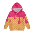 thumbnail image 6 of CXYYY Boys Girls Ice Cream Printed Hoodies and Sweatpants 2Pcs Tracksuit for Teen Boy Girl Sweatsuits Pink Size: 10-11 Years, 6 of 9