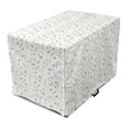 thumbnail image 1 of Vintage Botany Dog Crate Cover, Versicolored Wild Meadow Flowers Print on Plain Background, Easy to Use Pet Kennel Cover Small Dogs Puppies Kittens, 7 Sizes, Sand Brown and Pale Rust, by Ambesonne, 1 of 6
