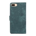 thumbnail image 7 of Nalacover Slim Wallet Case for iPhone 7 Plus/8 Plus, for Women Men, Embossed Pattern PU Leather Shockproof Magnetic Clasp Credit Card Slots Flip Kickstand Phone Case+Wrist Strap,Green, 7 of 7