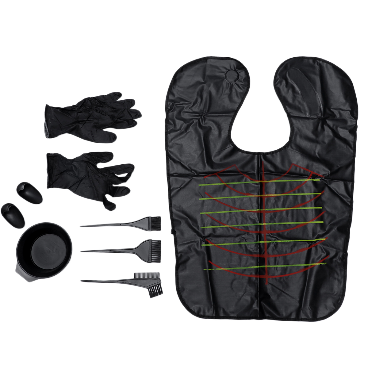 1 Set Disposable Hair Dye Tool Kit Complete Hair Coloring Set Practical Hair Tinting Tool for