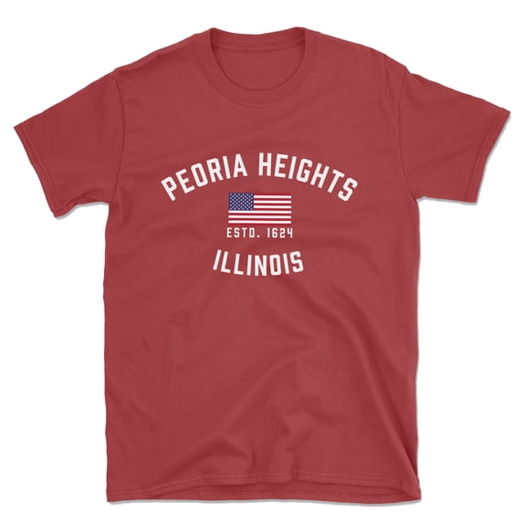 Peoria Heights Illinois Patriot Men's Cotton T-Shirt