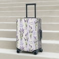 thumbnail image 6 of Disketp Lavender Flowers Elastic Travel Luggage Cover Travel Suitcase Protective Cover For Trunk Case Apply To 18''-32'' Suitcase Cover-Small, 6 of 7
