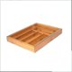 thumbnail image 2 of Organizador de cajones con bandeja extensible para cubiertos de bambú natural., 2 of 4
