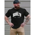 thumbnail image 1 of Men's "Brooklyn" Graphic Print T-shirt For Summer Outdoor, Men's Clothing, 1 of 6