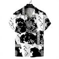 thumbnail image 3 of Camisas de playa con estampado de leopardo para hombre y mujer, camisas casuales de manga corta con solapa y estampado 3D, ropa de calle, verano 2024, 3 of 5