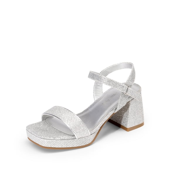 Sandalia DREAM PAIRS KKUMHS2504 Niñas Brillo Plateado Talla 5