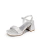 thumbnail image 1 of Sandalia DREAM PAIRS KKUMHS2504 Plata Brillante Talla 3, 1 of 6