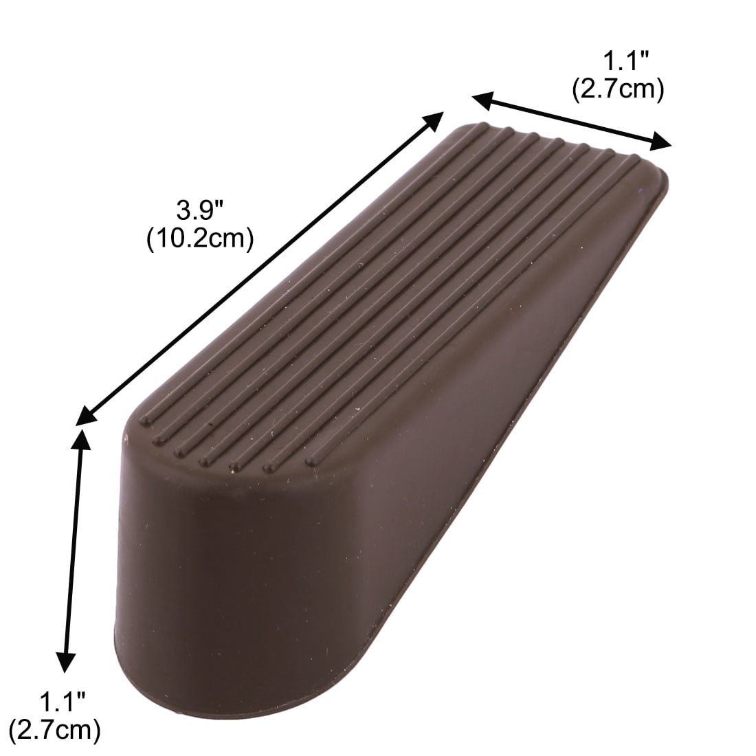 Unique Bargains Rubber Home Office Anti-Slip Wedge Door Stopper Doorstops Protector 4pcs