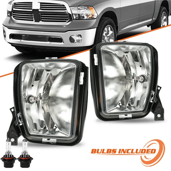Fog Light Set For 2013-2018 Ram 1500 Lamps 13-18 Ram 1500 LH and RH