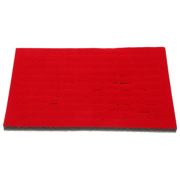 Hytrove Jewelry Box Inserts Sponge Jewelry Pad Ring Tray Insert Red 1Set 10.8X6.2X0.6In