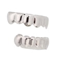 thumbnail image 1 of Shiny Teeth Hip Hop Brass Teeth Set for  Party Gold Silver Rose Gold Black, 1 of 7