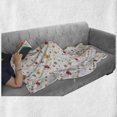 thumbnail image 6 of Cartoon Soft Flannel Fleece Throw Blanket, Birds Swirls Flowers and Mini Hearts Nature Inspired Drawing Style Happy Animals, Cozy Plush for Indoor and Outdoor Use, 50" x 60", Multicolor, by Ambesonne, 6 of 6