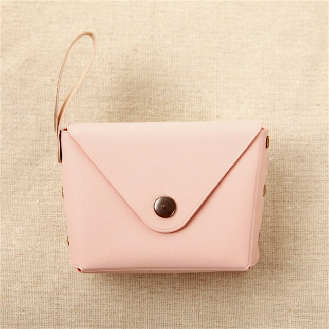EGNMCR Closet Organizers and Storage, Storage Trunks & Bag Makaron Purse Solid Candy Color Buckle Student Handbag a wallet
