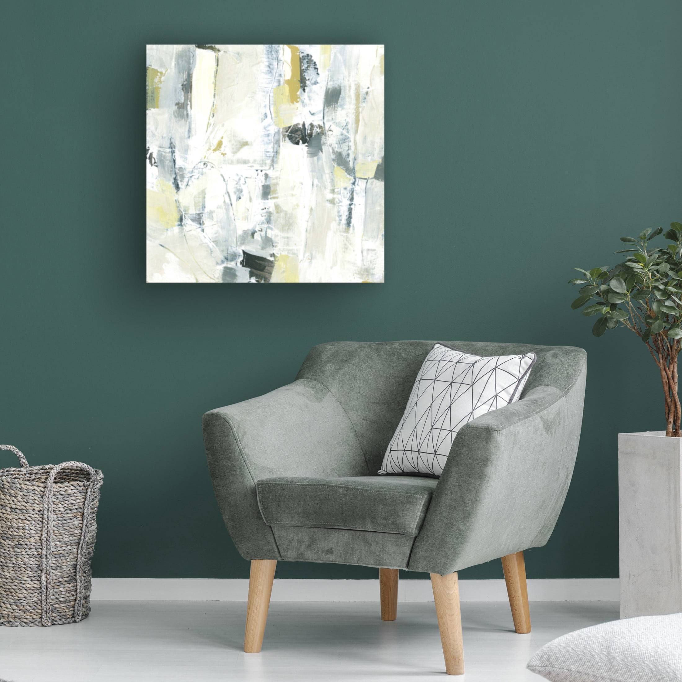 Trademark Fine Art June Erica Vess  Citron Graffiti I Canvas Wall Art
