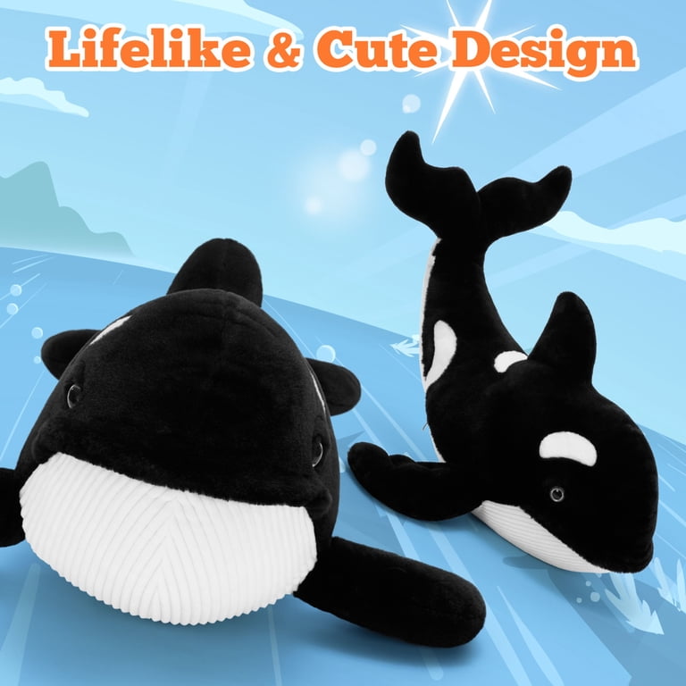Tezituor Orca Stuffed Animal, 39.4 Inches, Glow in Dark photo 8