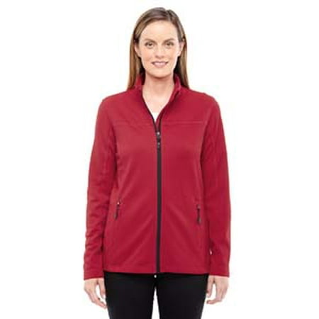 Ash City - North End Ladies' Torrent Interactive Textured Performance Fleece Jacket - CLS RED/ BLK 850 - 3XL 78229