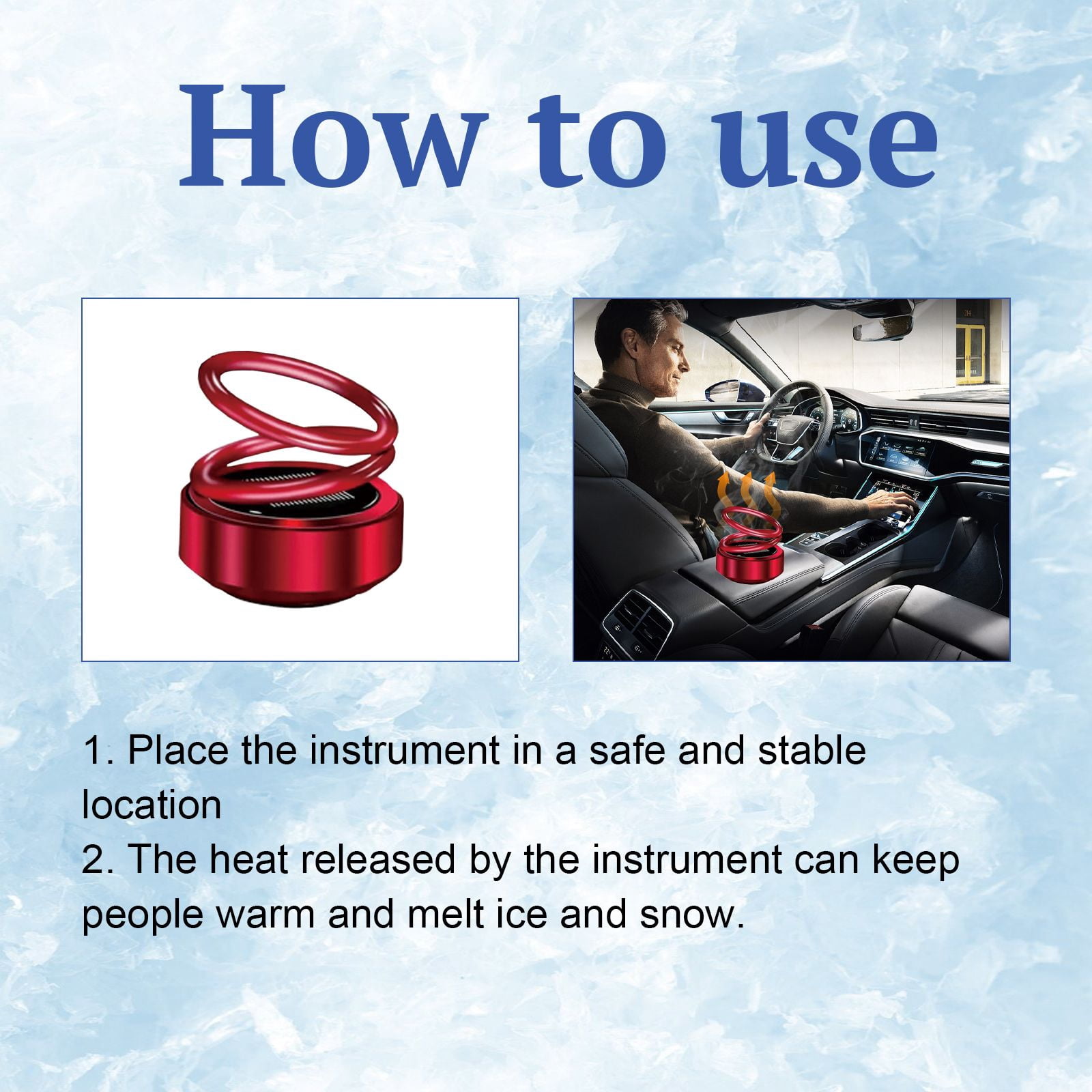 Alvantor Portable Heater for Car Windows and Windshields