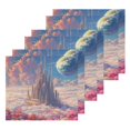 thumbnail image 3 of BZSMCE Towel Cotton Face Towel Soft Hand Towels Fashion Starlit Kingdom Pattern, 3 of 9