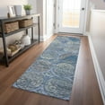thumbnail image 3 of Dalyn Rugs Premium Machine Washable Mayfield AMF738 Blue 2'3" x 7'6" Runner Rug, 3 of 6