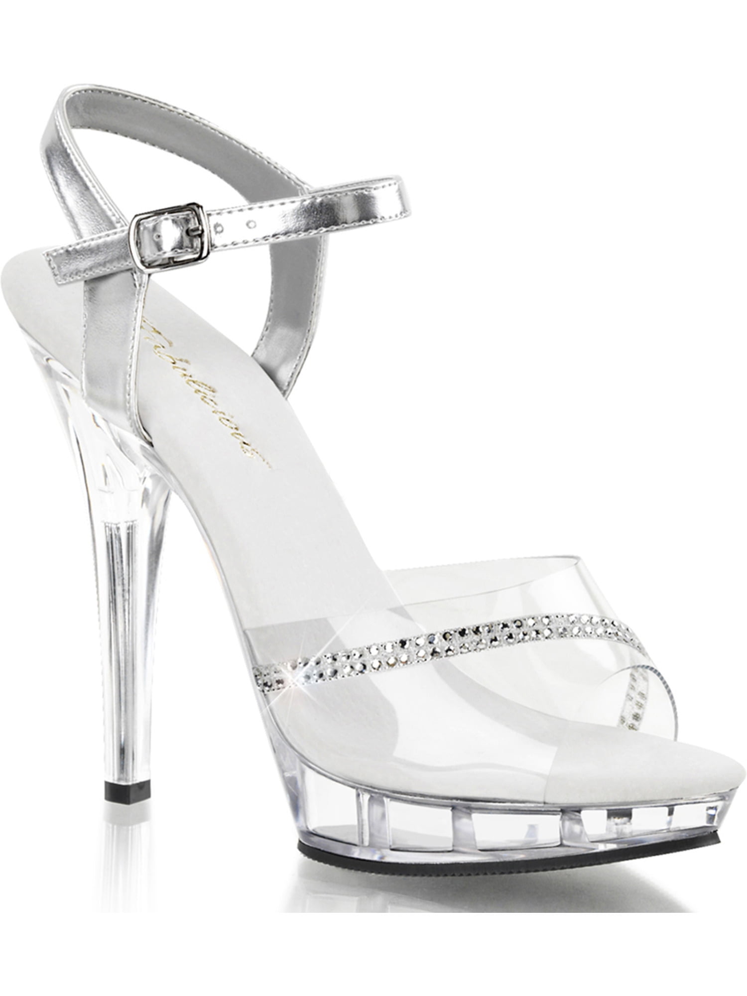 clear pageant heels