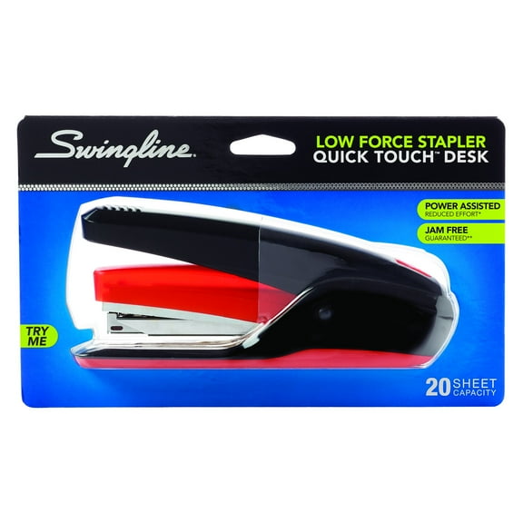 Swingline, SWI64507, Quick Touch™ Full Strip Stapler, 1 Each, Black,Red