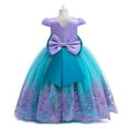 thumbnail image 4 of Girls Mermaid Princess Dresses Halloween Tutu Ariel Costume Kids Princess Outfits, 4 of 7