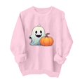 thumbnail image 2 of Hurxie Women's Retro Halloween Crewneck Sweatshirt Graphic Casual Fall Top, 2 of 5