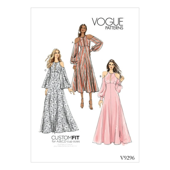 Vogue Pattern Misses' Dress-14-16-18-20-22