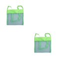 thumbnail image 1 of Vogacara Bolsa de malla de playa Bolsa de arena plegable para niños Bolso de juguetes para niños Senderismo al aire libre Bolsa de hombro de viaje Verde S 2piezas Vogacara CBP314462, 1 of 5