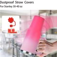 thumbnail image 5 of Tapas de pajitas con forma de flor para vasos Stanley de 30 y 40 oz con accesorios para asas, 4 tapas de pajitas de silicona, protectores de puntas de pajitas reutilizables para pajitas Stanley de 10, 5 of 5