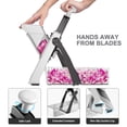 thumbnail image 4 of SupMaKin Adjustable Mandoline Slicer with Container, Stainless Steel Vegetable Cutter, Foldable & Dishwasher Safe Food Chopper for Kitchen (0.1-8mm Thickness), 4 of 9
