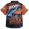 thumbnail image 4 of Hot Wheels Toddler Boys' Racing Button Down Shirt Navy Gradient, 4 of 6