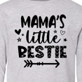 thumbnail image 4 of Inktastic Mama's Little Bestie with Arrow and Hearts Long Sleeve Youth T-Shirt, 4 of 5
