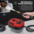 thumbnail image 2 of Feiniao Limpiador de Vapor Portátil 2500W, con 3 Cabezales de Cepillo y 1 Boquilla Curva, Máquina Limpiador a Vapor de Mano Alta Presion Alta Temperatura para Limpieza Cocina, Baño, Coche, Rojo, 2 of 5