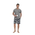 thumbnail image 6 of GIRUNS Men's Pajama Sets 2 piece Sets Crew Neck Shorts Sleeve and Shorts with Pocket Pjs Sleepwear Set Wolf S, 6 of 8