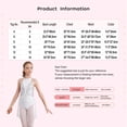 thumbnail image 7 of YONGHS Kids Girls Sleeveless Ballet Dance Leotard Irregular Dress Ballroom Latin Lyrical Dancewear Pink 10, 7 of 7