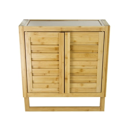 Eccostyle Bamboo 20.5 in. Bathroom 2 Door Wall Mount Cabinet  Natural