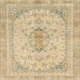 thumbnail image 1 of Ahgly Company Indoor Square Abstract Brown Gold Abstract Area Rugs, 5' Square, 1 of 6