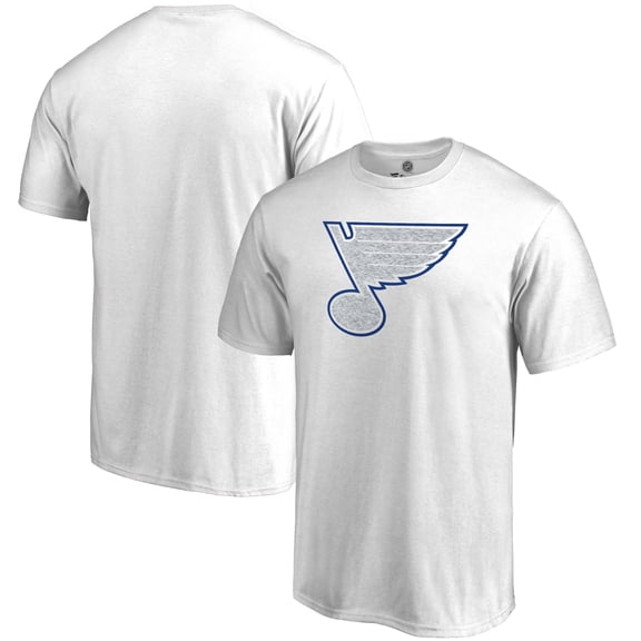 Men's White St. Louis Blues Whiteout T-Shirt