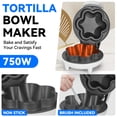 thumbnail image 6 of Mailand 8 Inch Tortilla Bowl Maker, Waffle Bowl Maker, Taco Salad Bowl Maker, Quesadilla Maker, Taco Party Supplies, Taco Tuesday, White, 6 of 7