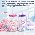thumbnail image 6 of 16 oz Can-Shaped Drinking Jars Multicolor Light 8 Pack, 6 of 7