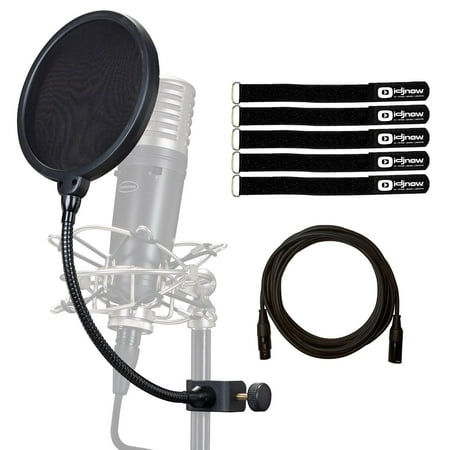 Samson PS04 Microphone Pop Filter with 20FT Cables Package