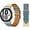 Blue Craie-silver, variant on No Gaps Leather Band For Samsung Galaxy Watch 4 classic 46mm 42mm 44mm 40mm smartwatch belt Bracelet correa Galaxy Watch 4 strap
