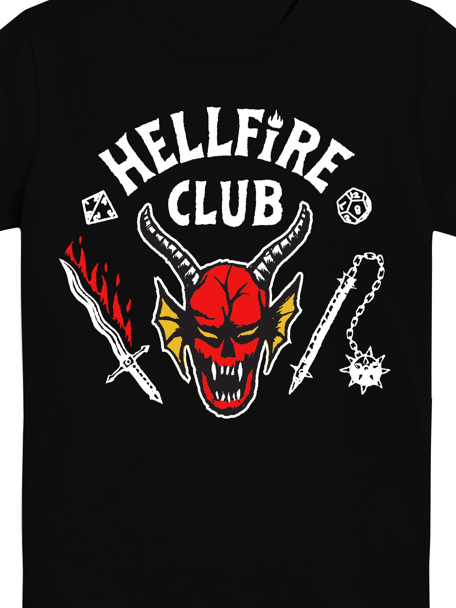 Stranger Things, Boys' & Big Boys' Graphic Tee, Hellfire Club, Sizes 4-18