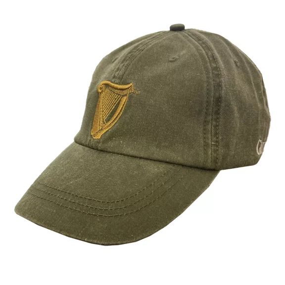 Traditional Craft Ireland Bottle Green Guinness Harp Washed Baseball Cap for Men