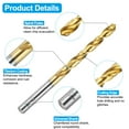 thumbnail image 4 of Uxcell Tap and Drill Bit Set, 1pcs M8 x 1.25 Metric Spiral Point Thread Screw Taps & 1pcs 6.8mm Twist Drill Bits, Titanium Coated HSS-6542 Tapping Threading Tool Kit, 4 of 7